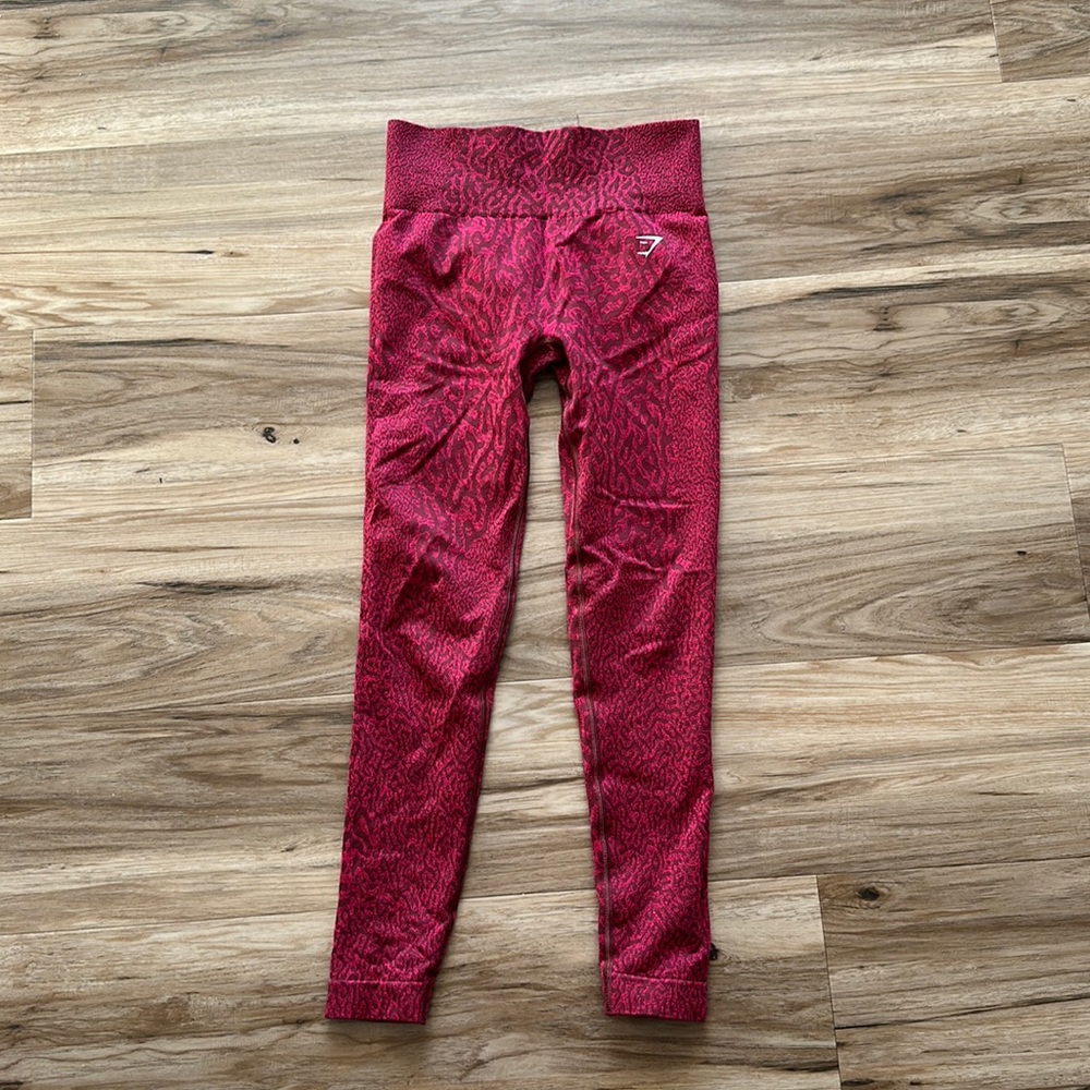 Gymshark Adapt Animal Seamless Leggings - Reef | Cherry Brown